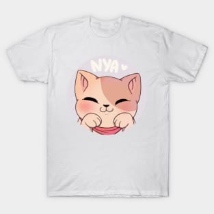 Cute Neko icon sticker T-Shirt